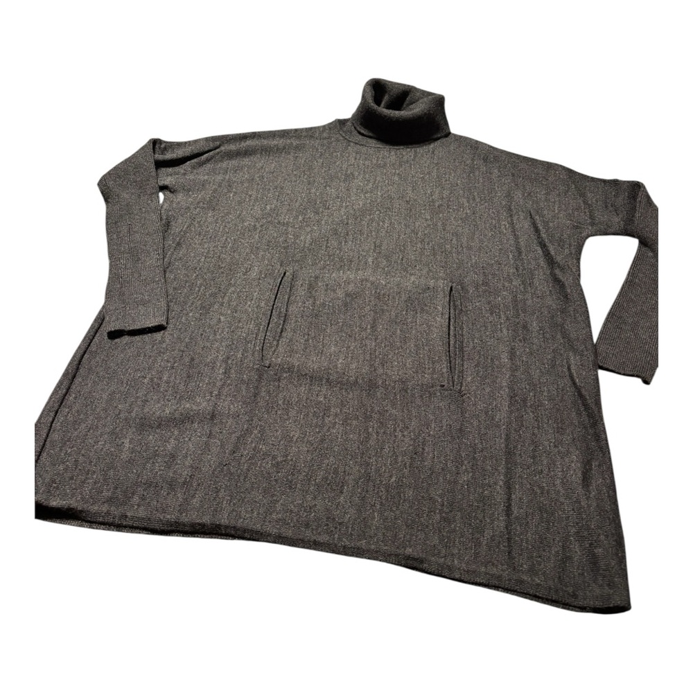 Tahari Charcoal Turtleneck Sweater Size S